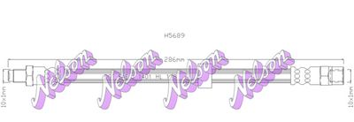 спирачен маркуч KAWE H5689