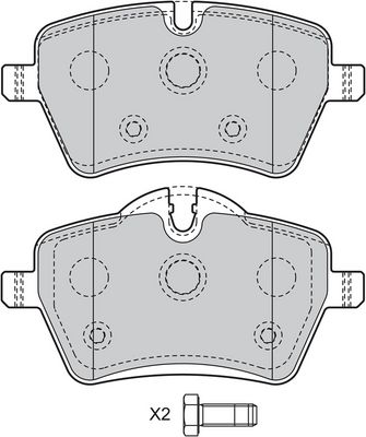 BREMSBELAGSATZ SCHEIBENBREMSE VALEO 598925 1