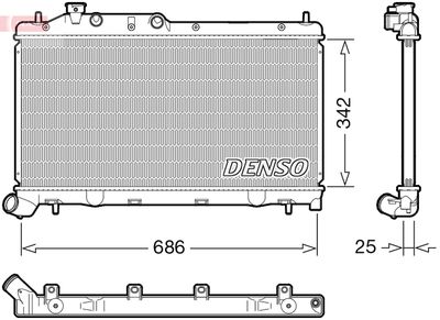 DENSO DRM36026 Крышка радиатора  для SUBARU XV (Субару Xв)