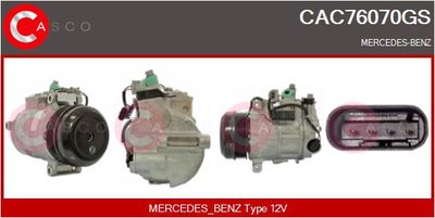 CASCO Kompressor, Klimaanlage Genuine (CAC76070GS)
