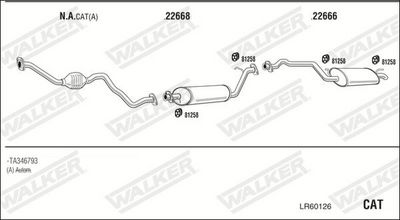 ABGASANLAGE WALKER LR60126