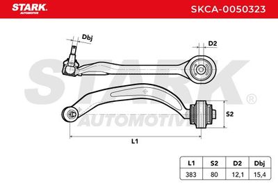 носач, окачване на колелата STARK SKCA-0050323