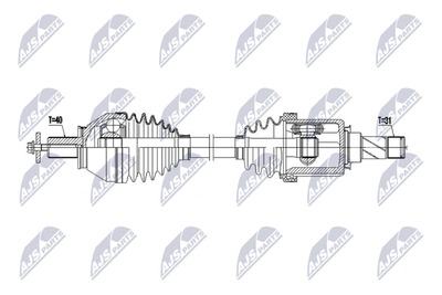 Wał napędowy NTY NPW-LR-035