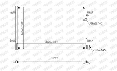 KONDENSATOR KLIMAANLAGE WALKER WCD00114 6
