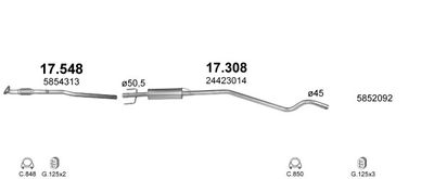 SISTEM DE ESAPAMENT POLMO POLMO01064