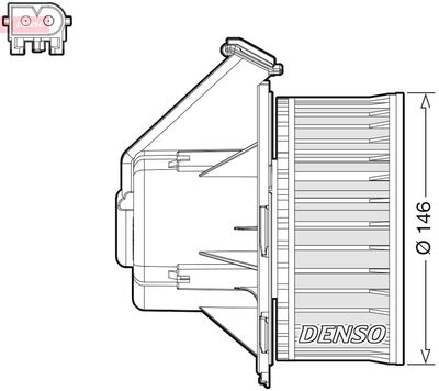 Вентилятор салона DENSO DEA17032 для VW CRAFTER