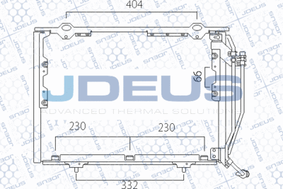 JDEUS 717M33 Радиатор кондиционера  для MERCEDES-BENZ C-CLASS (W202) C 200 CDI (202.134)
