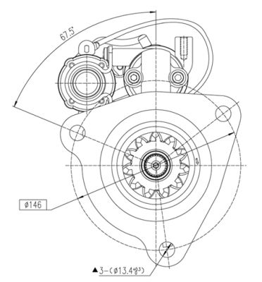 Startér PRESTOLITE ELECTRIC M90R3547SE
