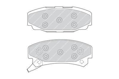 Комплект тормозных колодок, дисковый тормоз FERODO FDB921 для CADILLAC ELDORADO