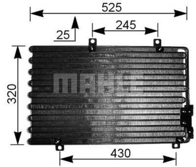 MAHLE AC 195 000S Радиатор кондиционера  для ALFA ROMEO 146 (Альфа-ромео 146)
