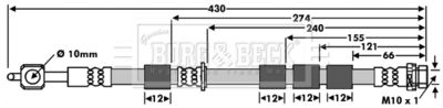 Brake Hose Borg & Beck BBH7953