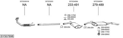 Изпускателна система BOSAL SYS07698
