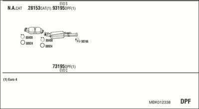 Układ wydechowy WALKER MBK012338