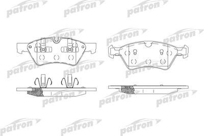 Комплект тормозных колодок, дисковый тормоз PATRON PBP1830 для MERCEDES-BENZ R-CLASS