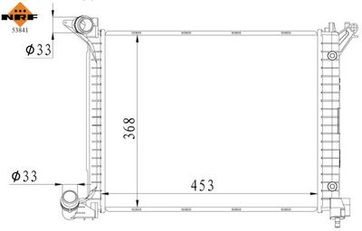 RADIATOR RACIRE MOTOR NRF 53841 4