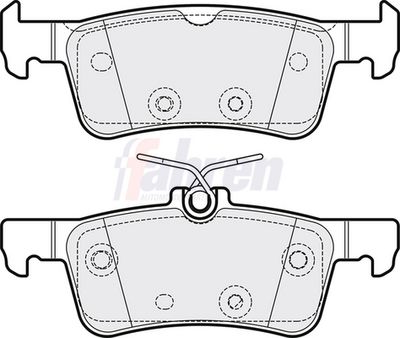 Fahren Brake Pad Set, disc brake FBP3848
