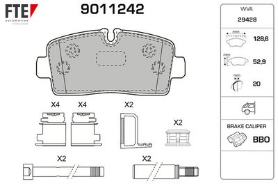 SET PLACUTE FRANA FRANA DISC FTE 9011242