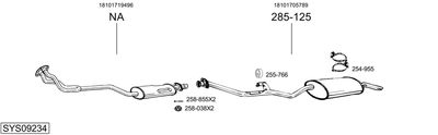 Изпускателна система BOSAL SYS09234