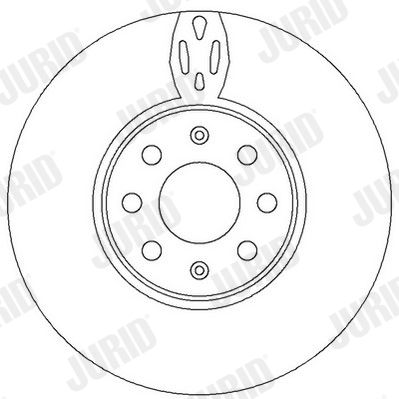 Тормозной диск JURID 562297J для FIAT GRANDE