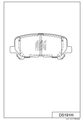 Комплект тормозных колодок, дисковый тормоз MK Kashiyama D5191H для ACURA MDX