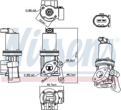 SUPAPA EGR NISSENS 98311 6