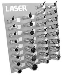 Laser Tools Complete Socket Rack 1/2"D