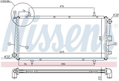 RADIATOR RACIRE MOTOR NISSENS 62785A 5