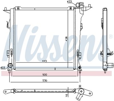 RADIATOR RACIRE MOTOR NISSENS 675032 4