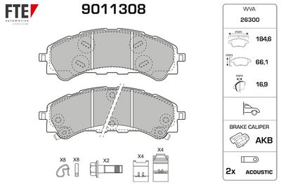 SET PLACUTE FRANA FRANA DISC FTE 9011308
