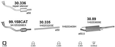 SISTEM DE ESAPAMENT POLMO POLMO01888