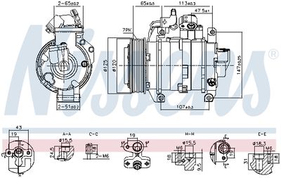 Kompressor, klimatanläggning NISSENS 891044