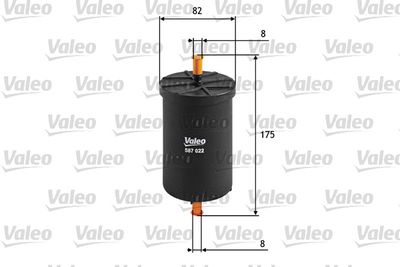 Топливный фильтр VALEO 587022 для SEAT EXEO