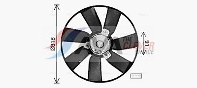 VENTILATOR RADIATOR AVA Clever Choice VN7550 1