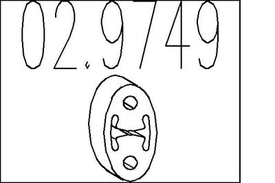 TAMPON CAUCIUC AMORTIZOR ESAPAMENT MTS 029749