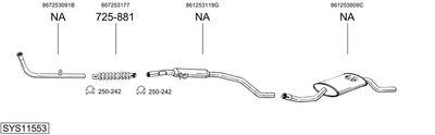 Изпускателна система BOSAL SYS11553
