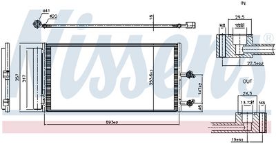 CONDENSATOR CLIMATIZARE NISSENS 941303 4