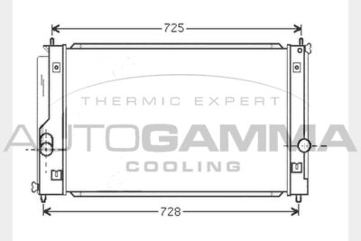Радиатор, охлаждение двигателя AUTOGAMMA 104741 для TOYOTA MR2