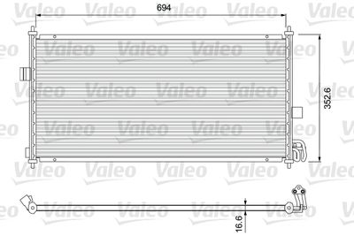 Конденсатор, кондиционер VALEO 818026
