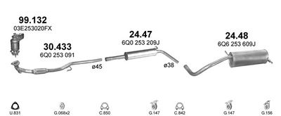 SISTEM DE ESAPAMENT POLMO POLMO00972