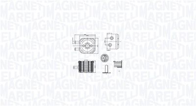 Oljekylare, motor MAGNETI MARELLI 350300003500