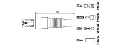 Вилка, распределитель зажигания BREMI 13211/1 для AUDI V8