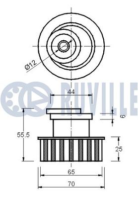 ROLA INTINZATOR CUREA DISTRIBUTIE RUVILLE 540135 1