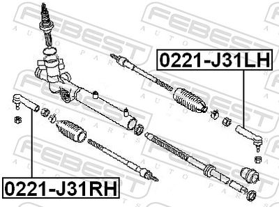 Tie Rod End 0221-J31LH