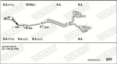 ABGASANLAGE WALKER ADK030373