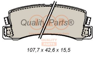 Комплект тормозных колодок, дисковый тормоз IAP QUALITY PARTS 704-17096 для TOYOTA CELICA