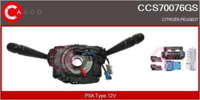 COMUTATOR COLOANA DIRECTIE CASCO CCS70076GS