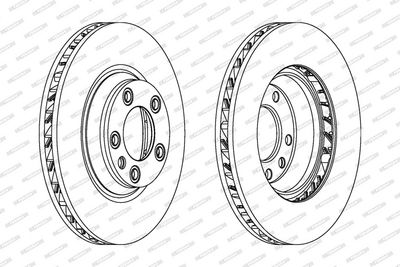 BREMSSCHEIBE FERODO DDF1408RC1 1