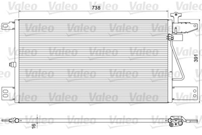 VALEO Condensor, airconditioning NIEUW DEEL (815065)