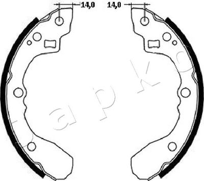 Brake Shoe Set 55398