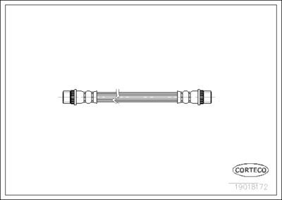 Тормозной шланг CORTECO 19018172 для RENAULT CLIO
